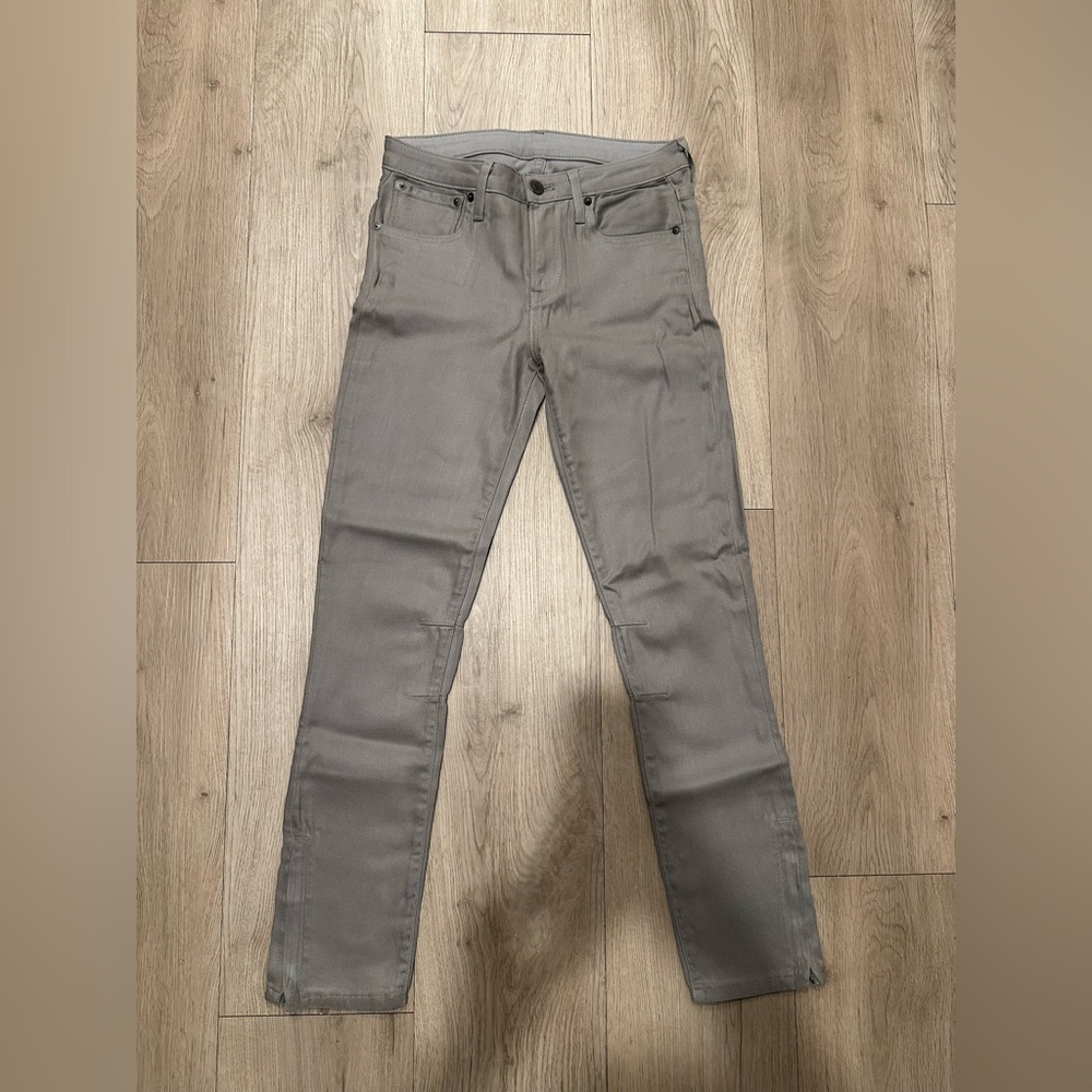 Helmut Lang Women's Skinny Cropped Coated Jeans